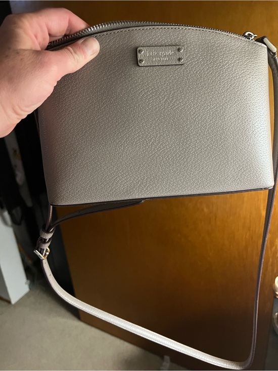 kate spade Handbags - Kate Spade Pebbled Leather Crossbody Bag in Light grey